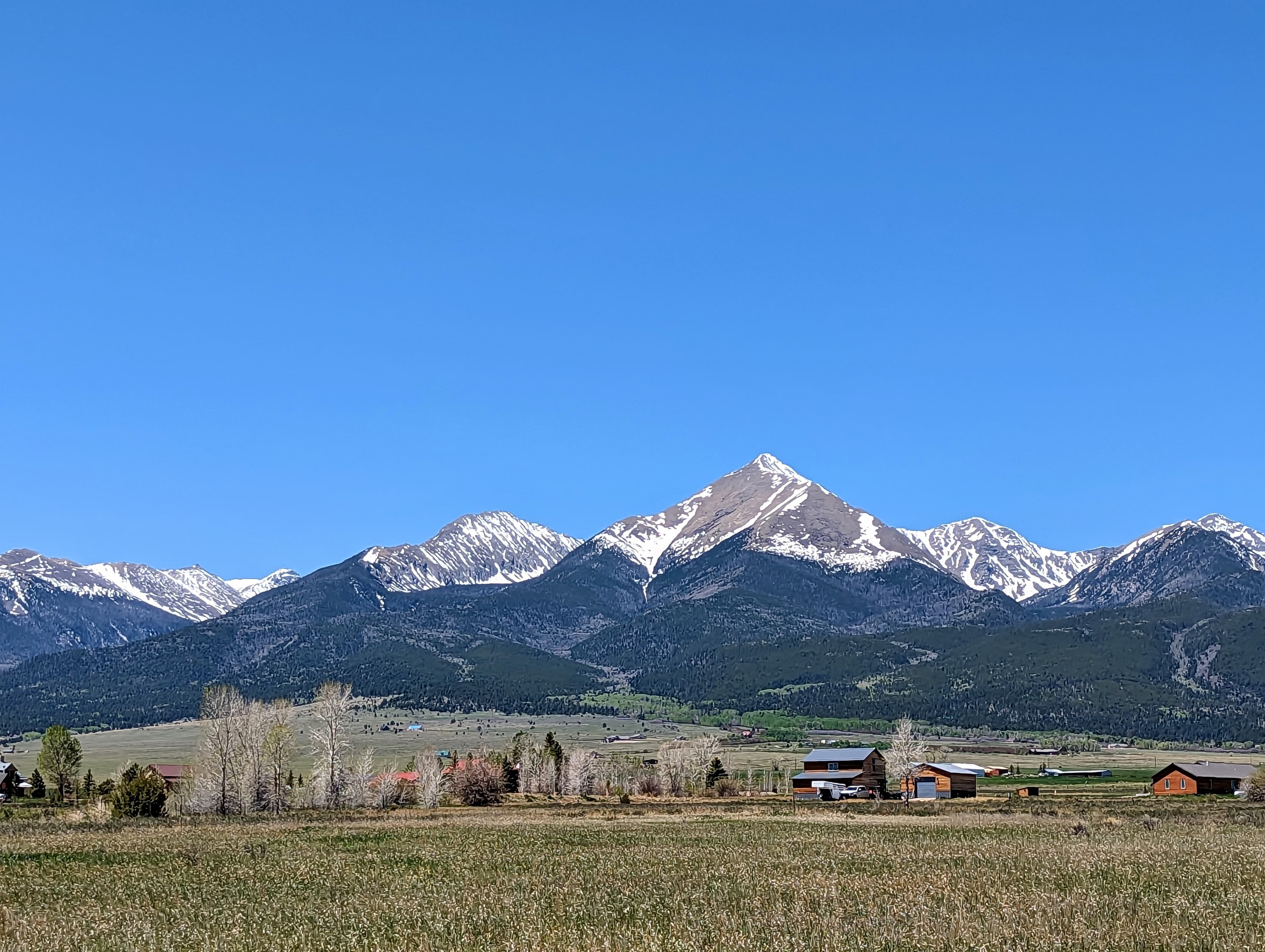 Mountain view from the Ley Subdivision